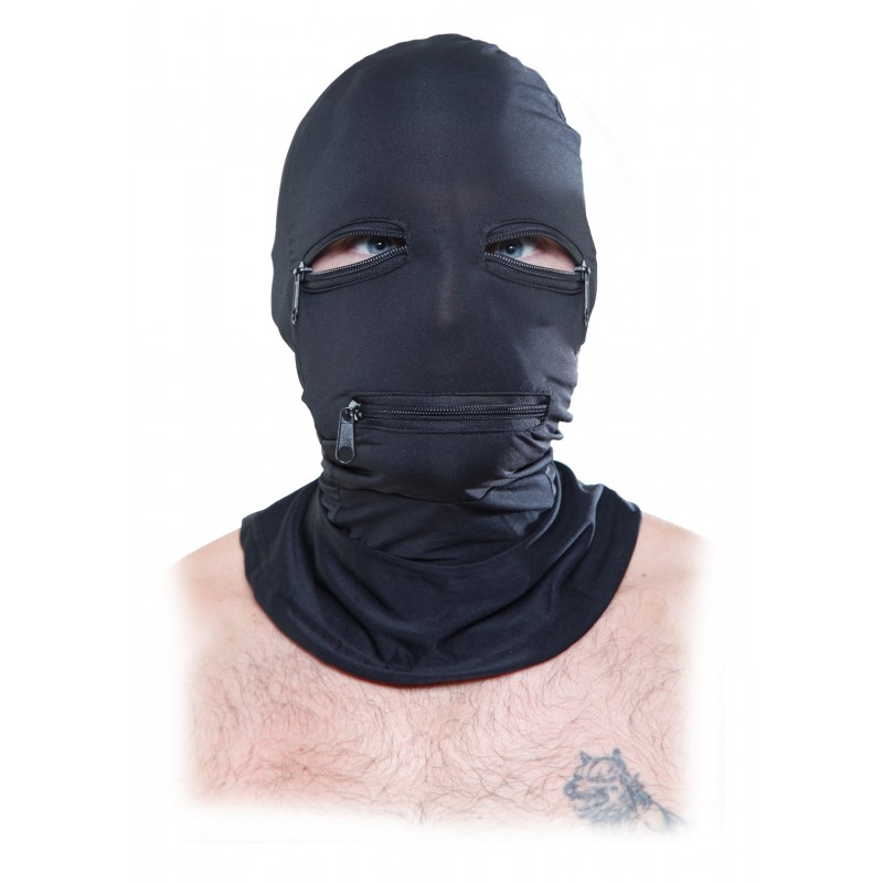 Maska z zamkami błyskawicznymi BDSM 10742