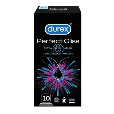 Prezerwatywy Durex Perfect Gliss pogrubione 10 szt. 11748