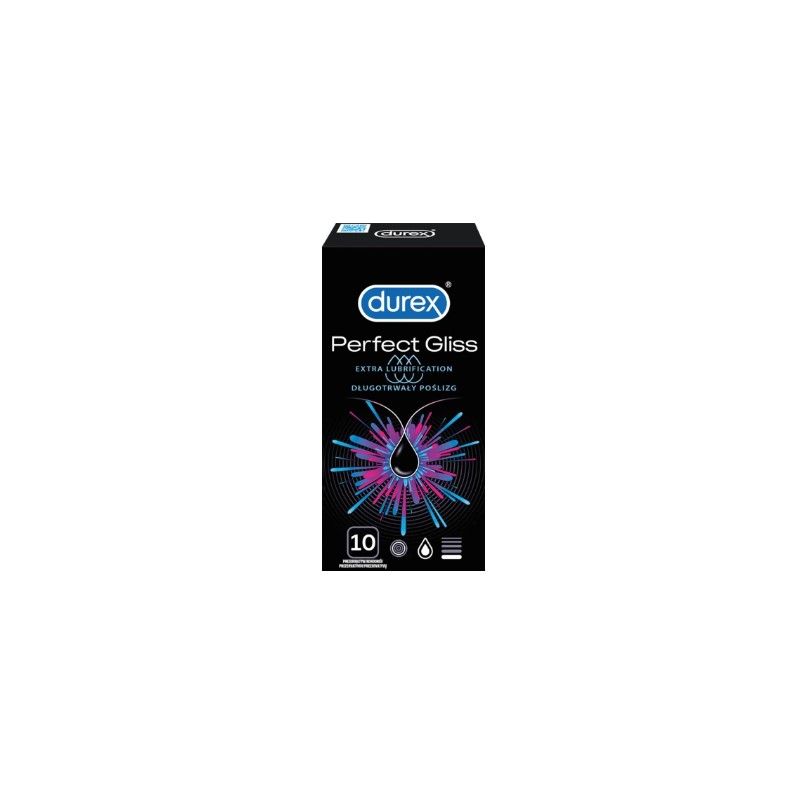 Prezerwatywy Durex Perfect Gliss pogrubione 10 szt. 11748