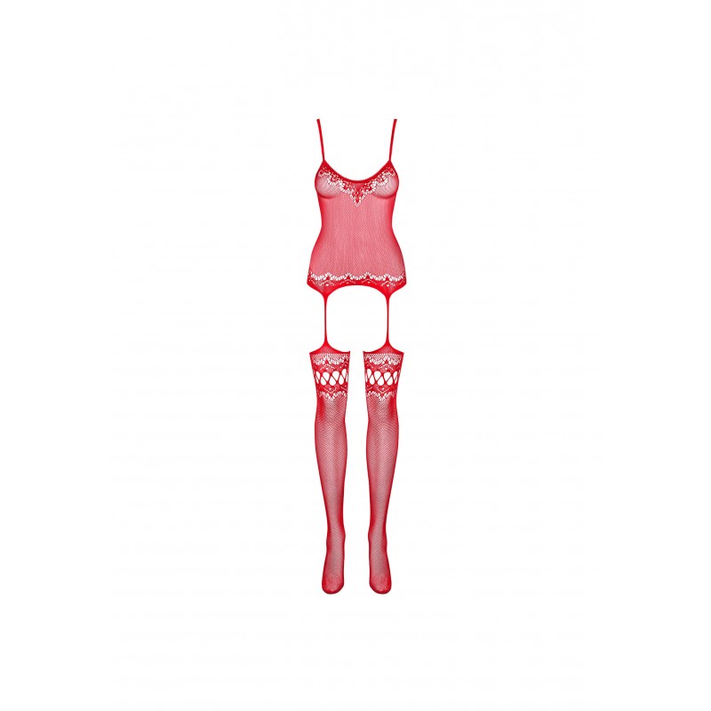Czerwone seksowne bodystocking 11866