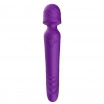 Fioletowy masażer i wibrator 2w1 11925