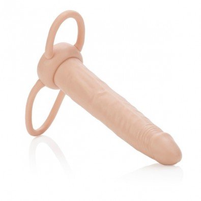 Dildo analne mocowane na penisa oraz jądra / Podwójny penetrator 13,5 cm