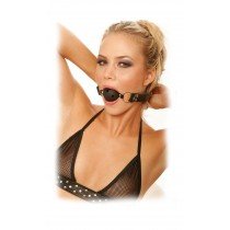 Knebel z otworami - Breathable Ball Gag + Maska na oczy