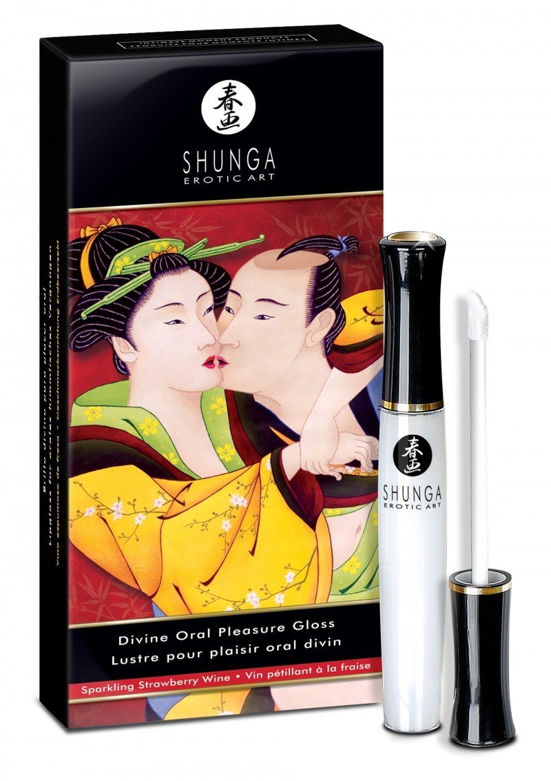 Truskawkowy błyszczyk Shunga - Oral Pleasure Gloss 10 ml