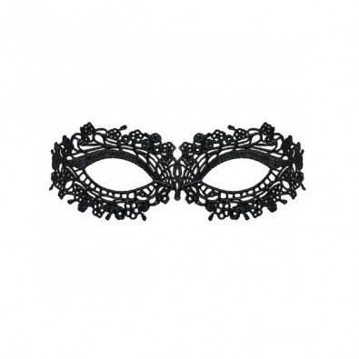 Erotyczna koronkowa maska w kolorze czarnym
