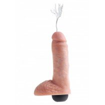 Realistyczny penis z wytryskiem - 20 cm + sztuczna sperma