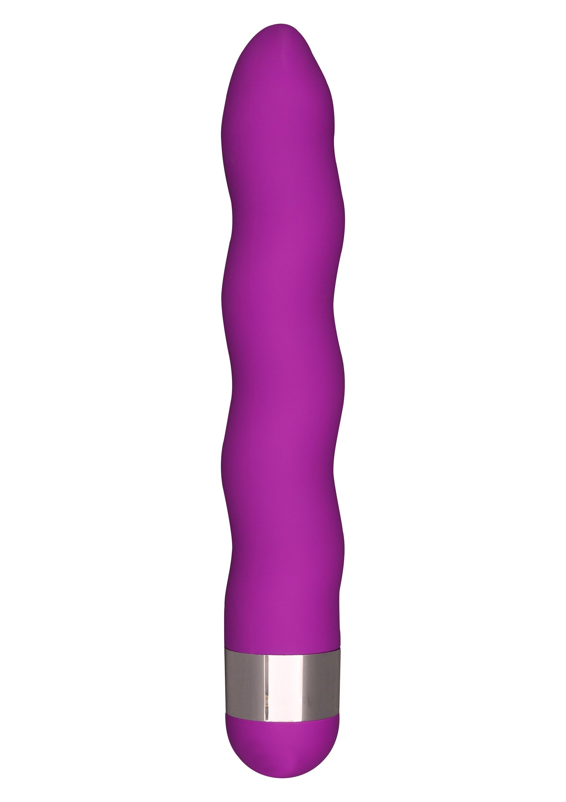 Fioletowy wibrator w kształcie fali