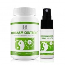 Zestaw: suplement diety Orgasm Control 60 kapsułek + spray 15 ml 8090