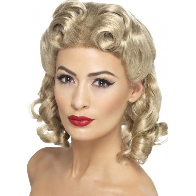 Blond peruka w klimacie lat 40-tych 9798