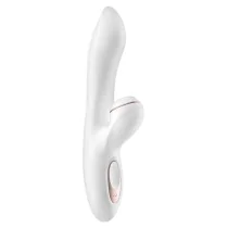 Biały wibrator Satisfyer - silnie stymuluje punkt G oraz łechtaczkę 9920
